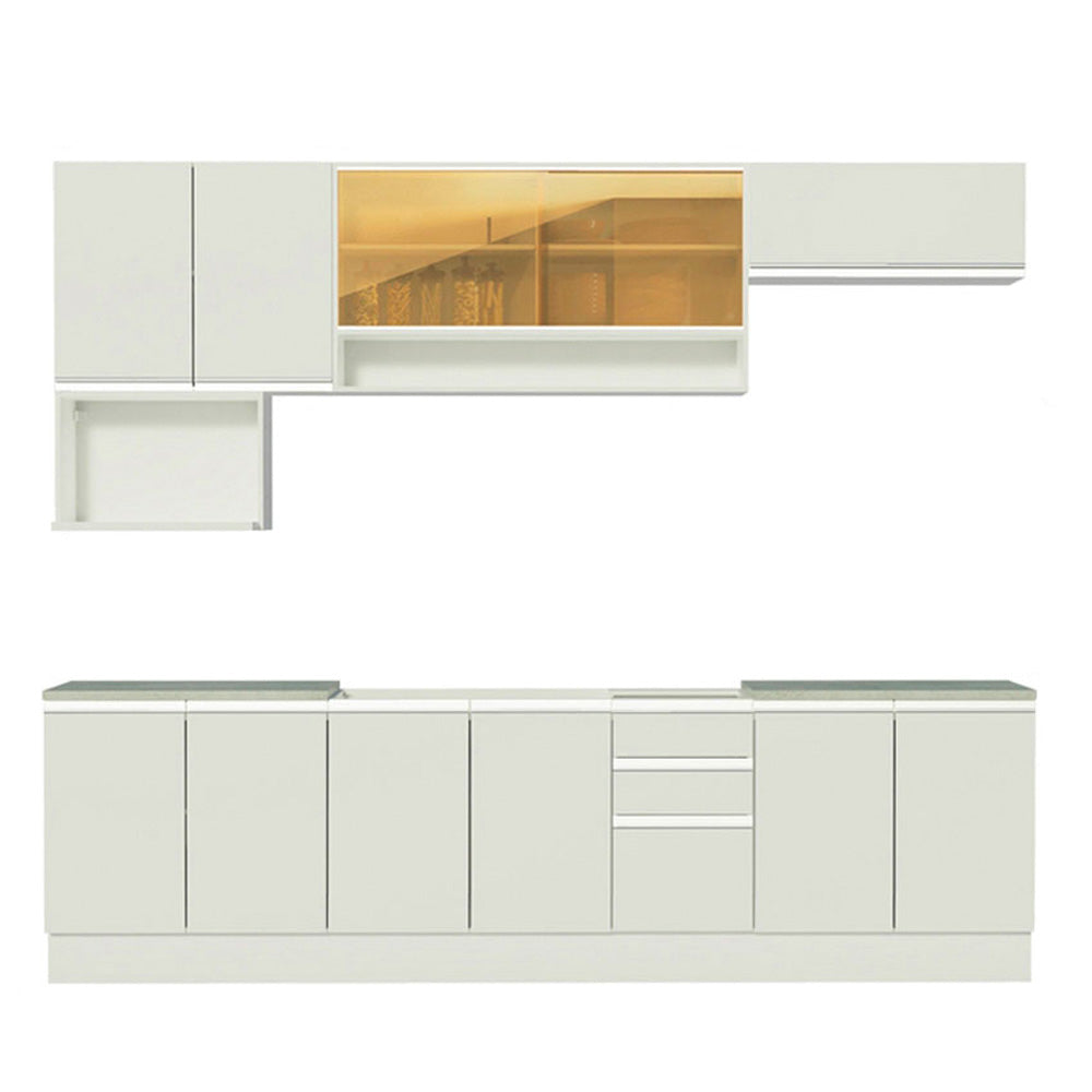 Combo completo de Cocina 280cm Genova Madesa 04 - Blanco
