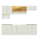 Combo completo de Cocina 280cm Genova Madesa 04 - Blanco