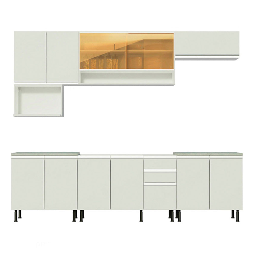 Combo completo de Cocina 280cm Genova Madesa 04SR - Blanco