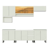 Combo completo de Cocina 280cm Genova Madesa 04SR - Blanco
