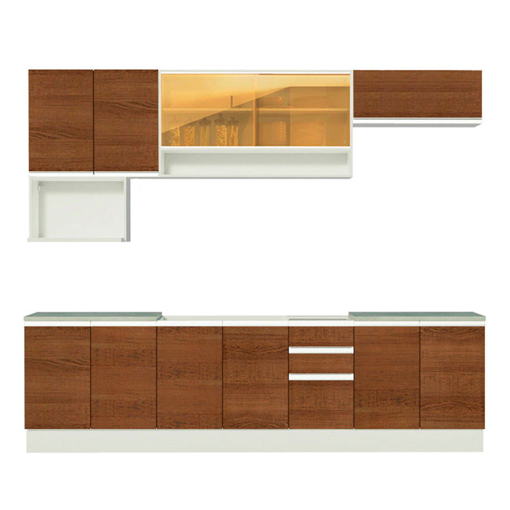 Combo completo de Cocina 280cm Genova Madesa 04 - Blanco