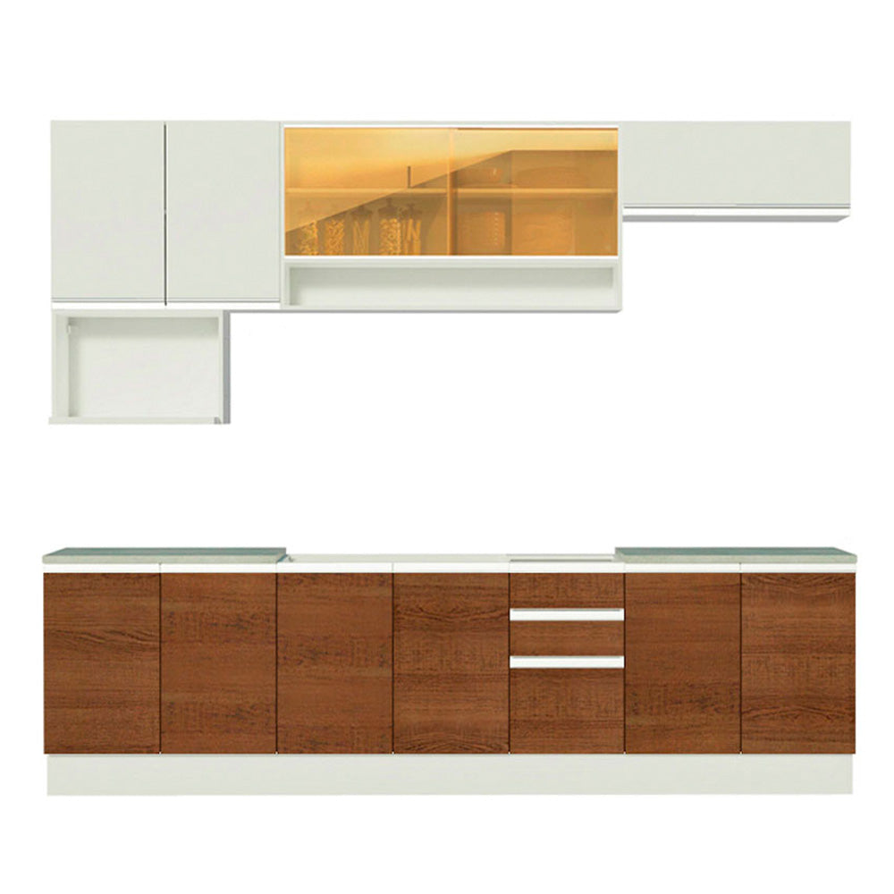 Combo completo de Cocina 280cm Genova Madesa 04 - Blanco