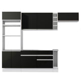 Combo completo de Cocina Madesa Glamy 290cm Blanco/Negro 04
