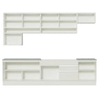 Combo completo de Cocina 300 cm 9 Puertas 2 Cajones Sin Mesada Blanco Glamy Madesa