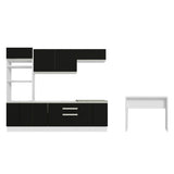 Combo completo de Cocina Madesa Glamy 315cm Blanco/Negro 02
