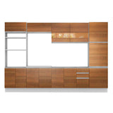 Combo completo de Cocina Madesa 330cm Roma 01 -Blanco/Rústico