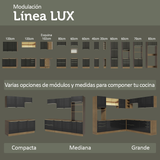 Combo completo de Cocina Madesa Lux 240cm BN 02