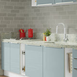 Combo completo de Cocina 300cm Blanco/Gris Lux da Sabrina Madesa