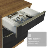 Combo completo de Cocina 310 x 60 cm Marrón/Negro Lux Madesa 02