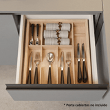 Cocina Compacta 180 cm Flotante Gris Nice Madesa 04
