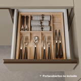 Cocina Compacta 180 cm Flotante Crema Nice Madesa 04