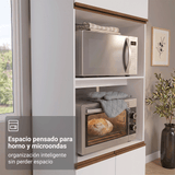 Mueble de Cocina Completa Pieta 310 cm 11 Puertas 1 Cajón (Con Mesada) Blanco 01 Madesa