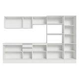 Combo Completo de Cocina 100% MDF 300 cm Blanco Smart Madesa 02