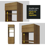 Combo Completo de Cocina 330 cm Marrón Stella Madesa 05