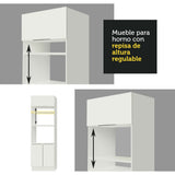 Combo Completo de Cocina 330 cm Blanco Stella Madesa 07