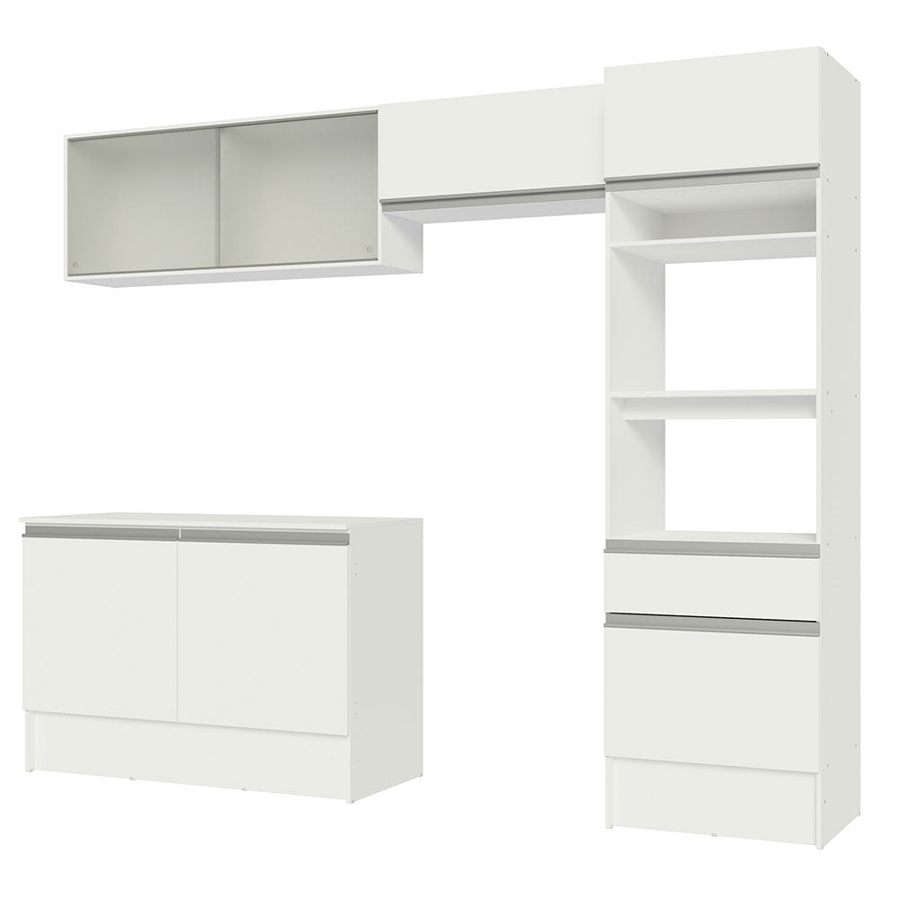 Combo completo de Cocina, 260cm, Blanco Topazio 01