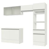 Combo completo de Cocina, 260cm, Blanco Topazio 01