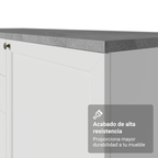 Cocina Compacta 180 cm 6 Puertas 3 Cajones Sin Mesada Blanco Vik Madesa 01