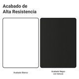 Rack Madesa Le Mans con Panel para TV hasta 55 Pulgadas 2 Puetas Blanco/Negro