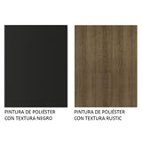 Rack para TV Madesa Reims con Panel de TV hasta 55 Pulgadas 2 Puertas e 1 Cajon Marrón/Negro