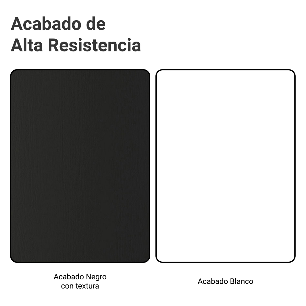 Rack Madesa Dubai con Panel para TV hasta 65 Pulgadas con Patas Negro/Blanco