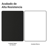 Rack Madesa Dubai con Panel para TV hasta 65 Pulgadas con Patas Negro/Blanco