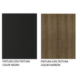 Escritorio Gamer Madesa 9409 e Panel para TV hasta 65 Pulgadas Negro/Marrón