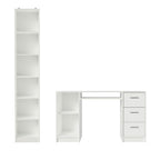 Kit Escritorio y Estante Multiuso Blanco Madesa