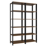 Estante Multiuso para Oficina 118cm Marrón/Negro Madesa