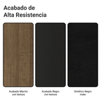 Juego de Comedor 2 Sillas Marrón/Negro/Sintético Moni Madesa