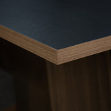 Juego de Comedor Mesa Tapa de Madera 4 Sillas Marrón/Negro Claire Madesa