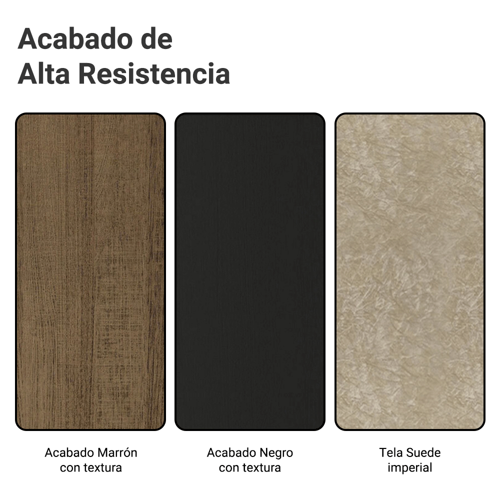 Juego de Comedor Madesa Rafaela Mesa Tapa de Vidrio con 6 Sillas Marrón/Negro/Imperial