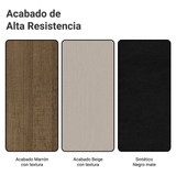 Juego de Comedor Mesa Tapa de Madera 6 Sillas Marrón/Crema/Negro Sharon Madesa