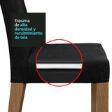 Juego de Comedor con Mesa y 8 Sillas Madesa Oxford MM