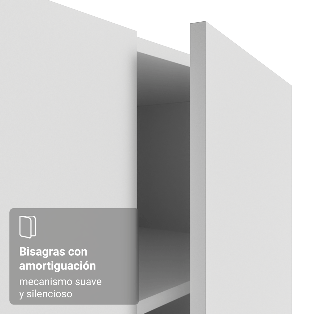 Dormitorio Completo Matrimonial Esquinero 3 Puertas Blanco Neo Madesa