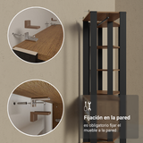 Placard Ropero Placard Ropero Modulado Valencia 2 Cajones 129cm Marrón/Negro Madesa XA