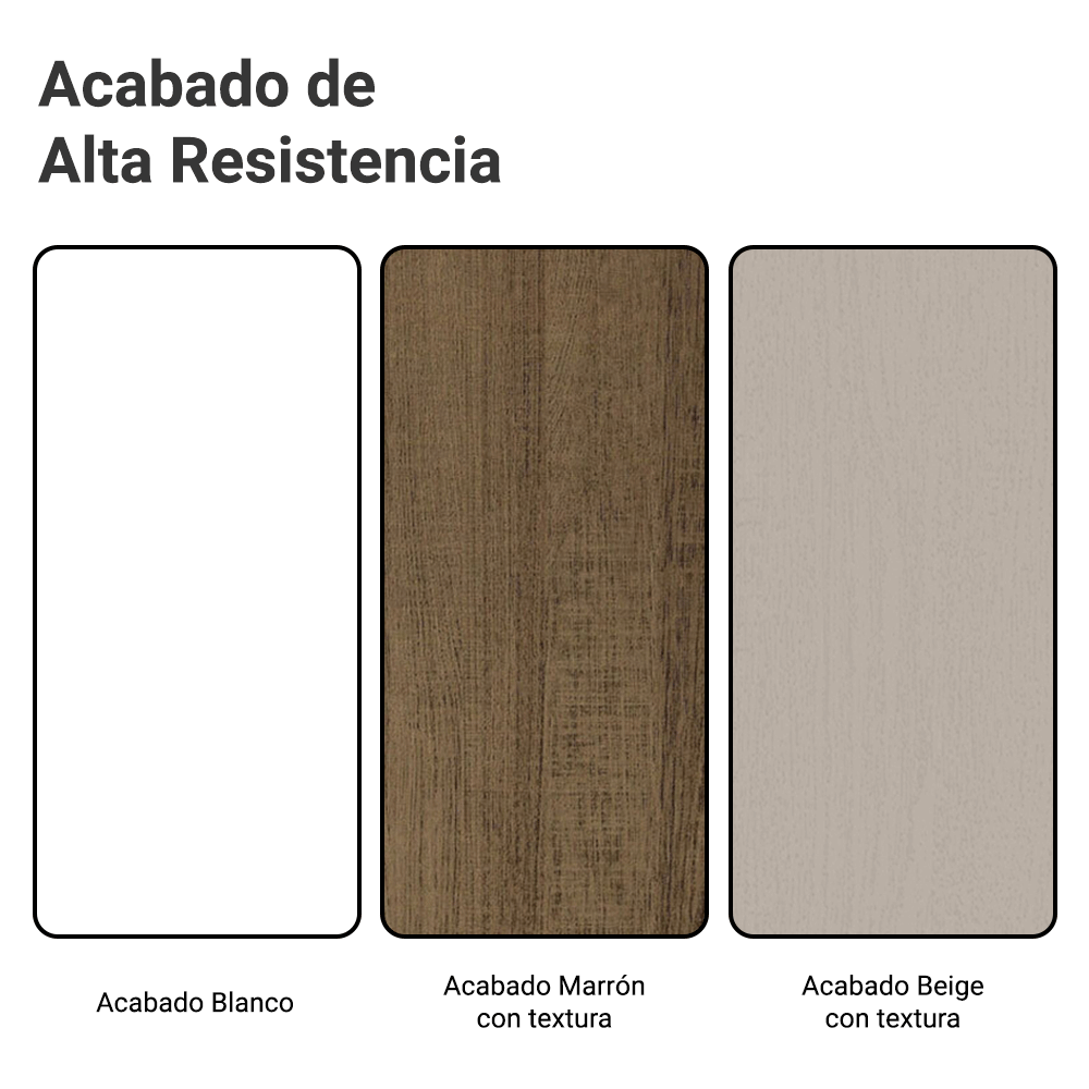 Cocina Compacta Smart 100% MDF 180 cm 7 Puertas 2 Cajones (Con Mesada) Blanco/Marrón/Crema Madesa