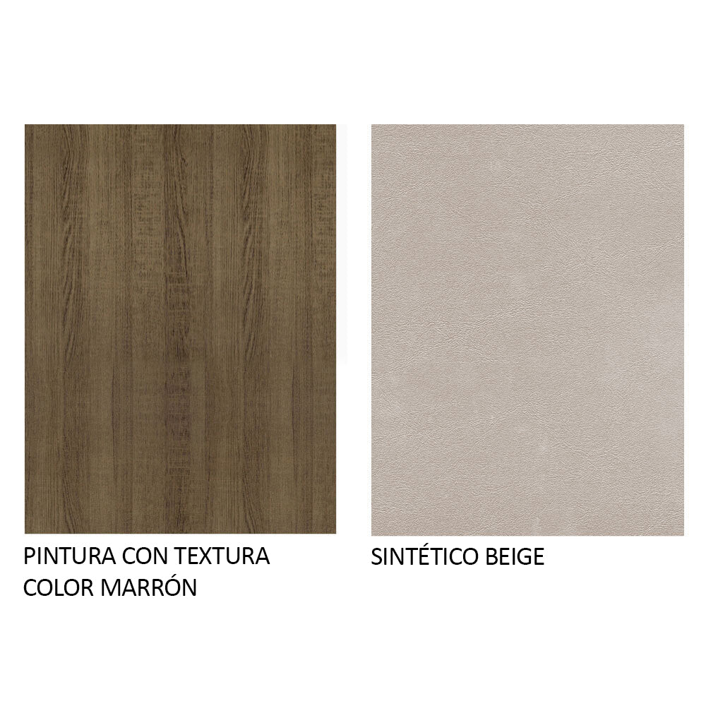Juego de Comedor Lexy Mesa Tapa de Madera con 4 Sillas