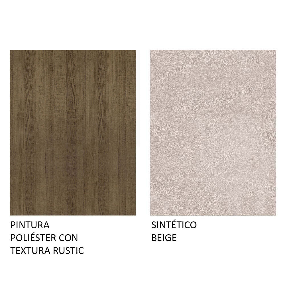 Juego de Comedor Mesa Rute Tapa de Madera con 4 Sillas