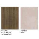 Juego de Comedor Mesa Rute Tapa de Madera con 4 Sillas