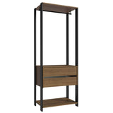 Placard Modular Valencia 2 Cajones 70cm Marrón/Negro