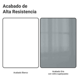 Rack para TV hasta 80 Pulgadas 218 cm 2 Puertas Blanco/Gris Lux Madesa