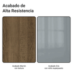 Bajo Mesada 120 x 60 cm 2 Puertas Sin Mesada Marrón/Gris Lux Madesa