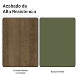 Bajo Mesada para Bacha 120 x 60 cm (Sin Mesada) Marrón/Verde Vik Madesa