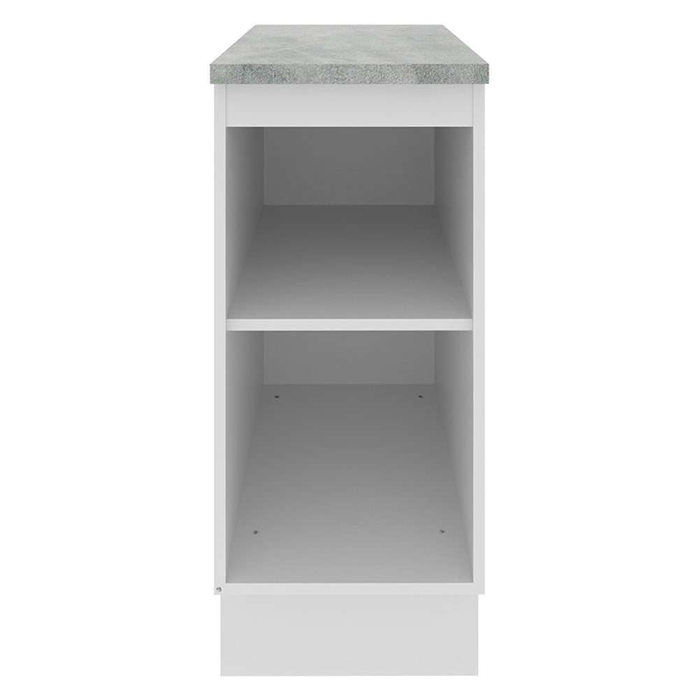 Bajo Mesada Madesa Glamy 35 x 60 cm 1 Puerta (Con Mesada) Blanco