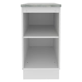 Bajo Mesada 40 cm x 60 cm, 1 Puerta Glamy Blanco