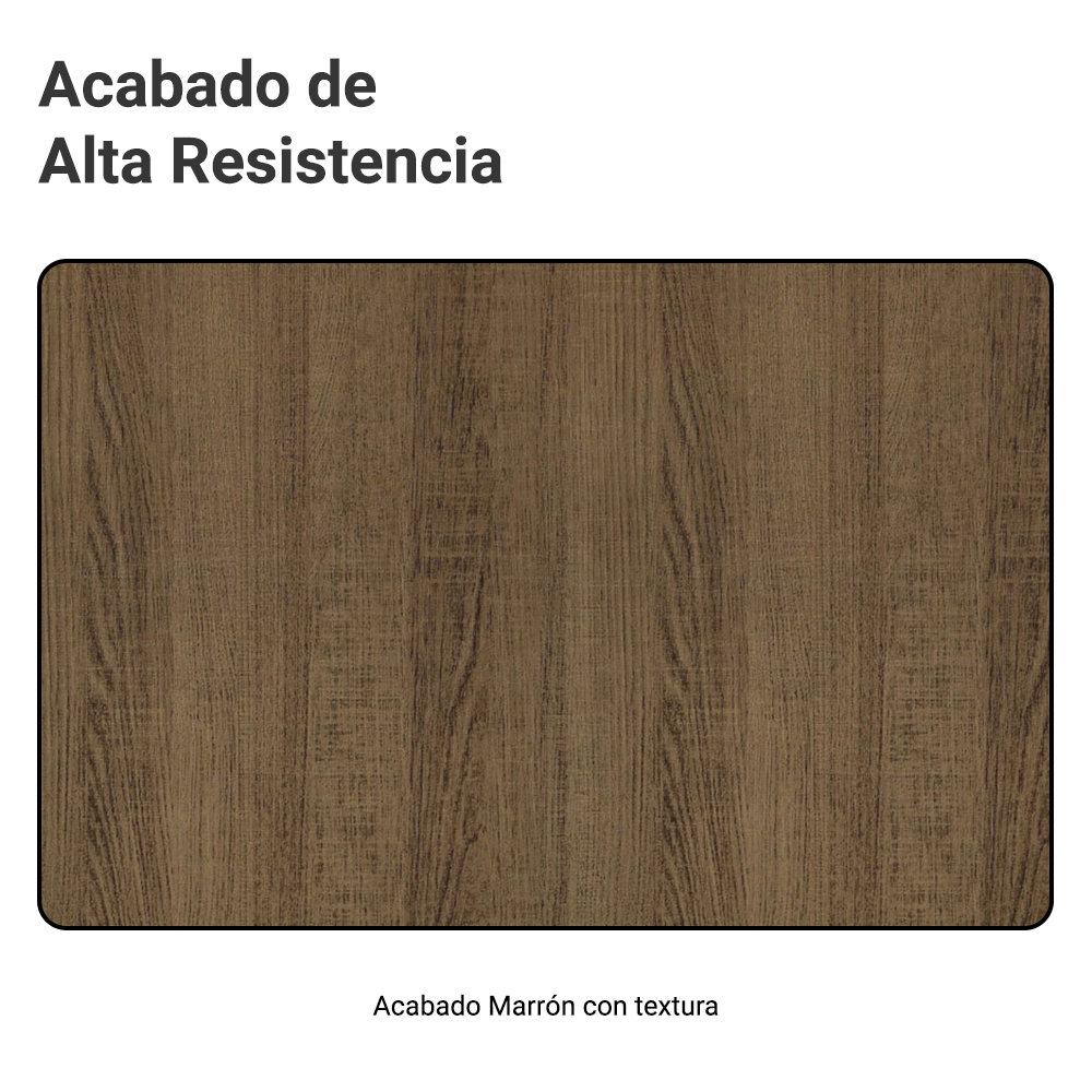 Bajo Mesada Cocina 40 x 60 cm 3 Cajones (Sin Mesada) Marrón Glamy Madesa