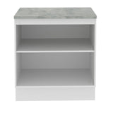 Bajo Mesada 70 cm x 60 cm, Sin cajones 2 Puertas Stella Blanco