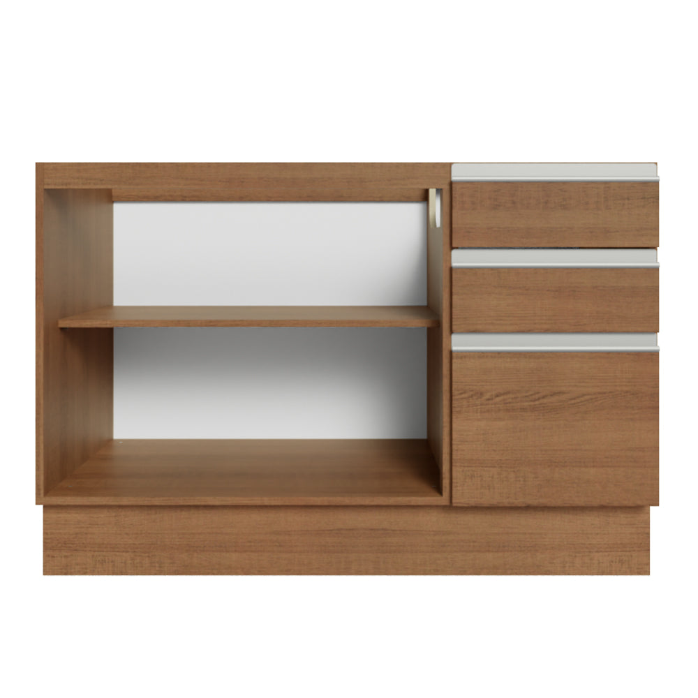 Isla de Cocina con Tapa y bajo mesada Madesa Glamy 120 MM