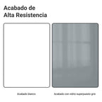 Bajo Mesada 20 cm 1 Puerta (Con Mesada) Especiero Blanco/Gris Lux Madesa